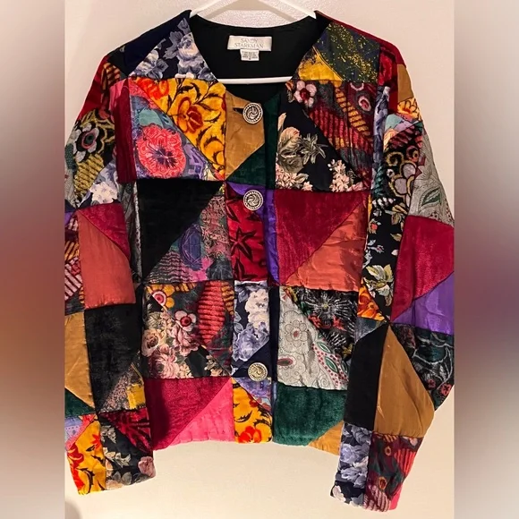 Sandy Starkman • Vintage Velvet patch bomber - Picture 8 of 13